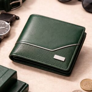Slim Bifold Wallet for Men – Tan Full-Grain Leather, RFID Blocking, 6 Card Slots